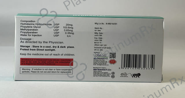 Hydrastat 20mg Injection 1ml