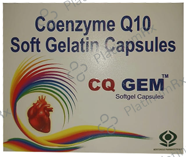 CQ Gem Softgel Capsule 300mg Soft Gelatin Capsule 10s