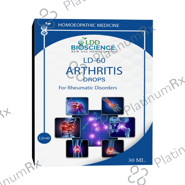 LDD Bioscience LD-60 Arthritis Drops For Rheumatic Disorder (30ml Each)