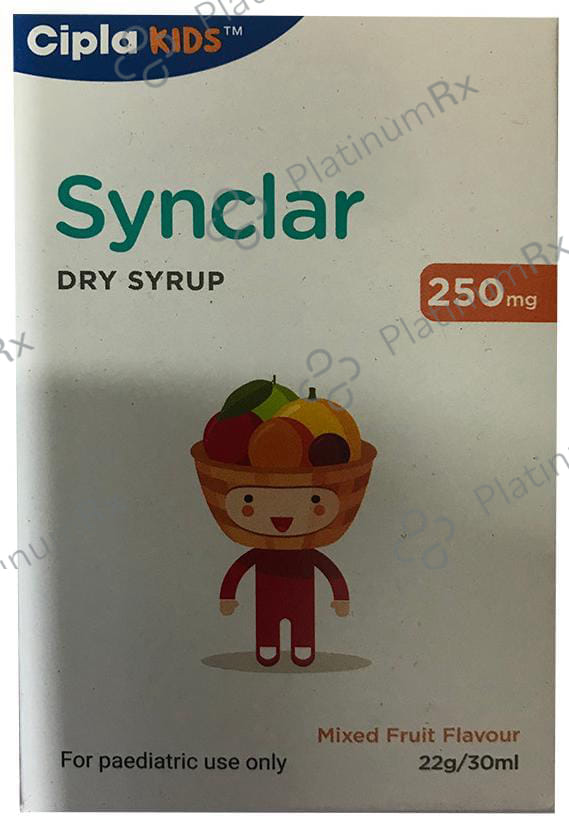 Synclar 250mg Dry Syrup Mixed Fruit 30ml