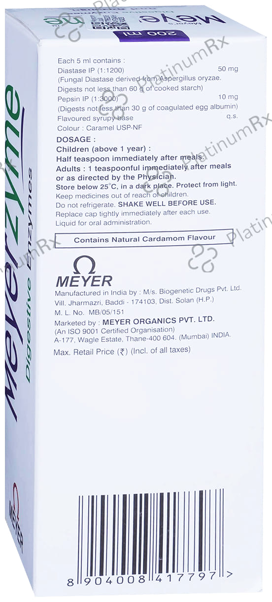 Meyerzyme 5/10mg Liquid 200ml