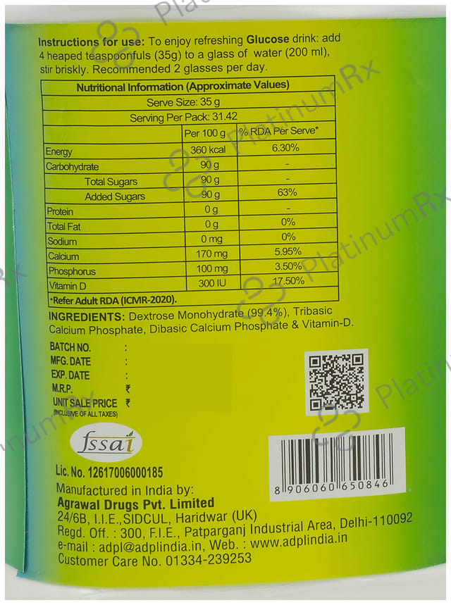 ADPL Glucose-D - Flavour Powder 1100 gm