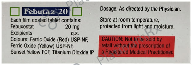 Febutaz 20mg Tablet 10s