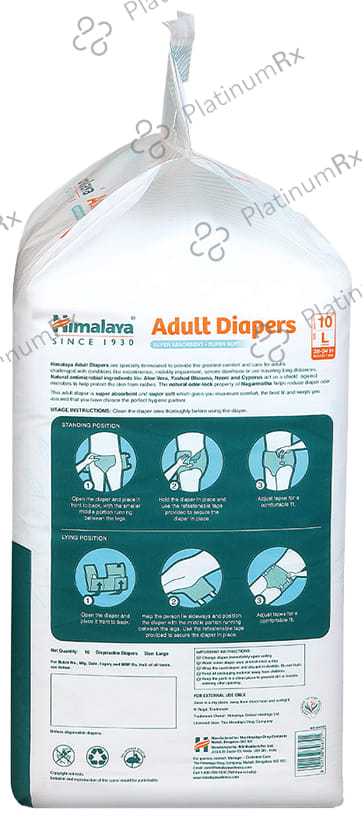 Himalaya Adult Diaper super absorbent super soft -Tape style Diaper Large