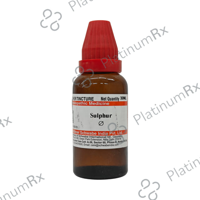 Dr Willmar Schwabe India Sulphur Mother Tincture Q