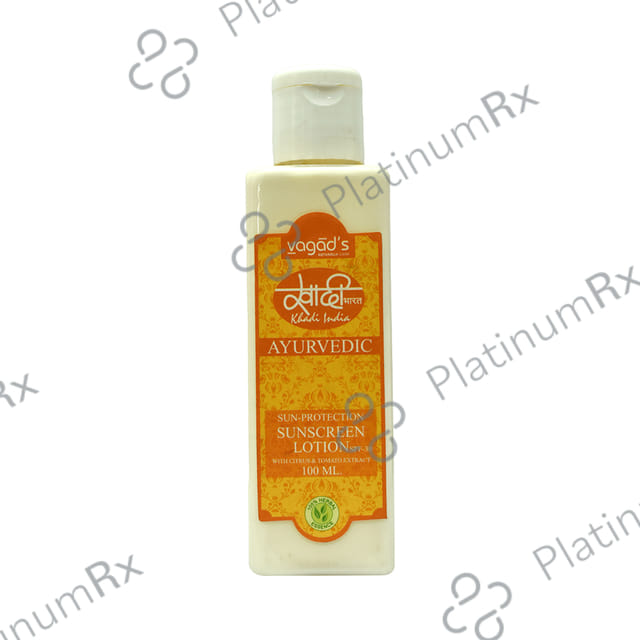 Vagads Khadi India Ayurvedic Sunscreen Lotion 100ml