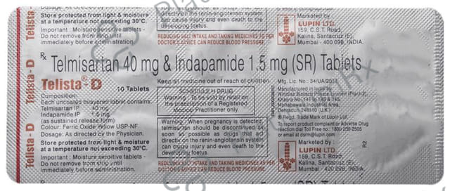 Telista D 1.5/40mg Tablet SR 10s