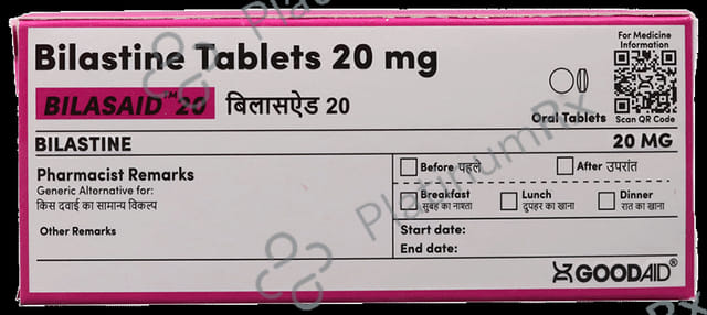 Bilasaid 20mg Tablet 10s