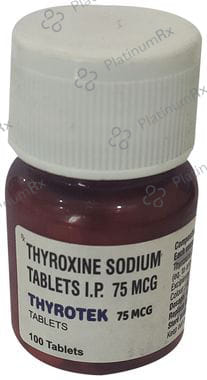 Thyrotek 75mcg Tablet 100s