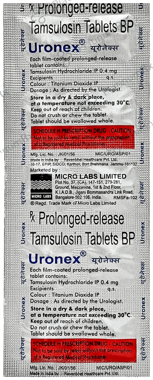 Uronex PR 0.4mg Tablet 10s
