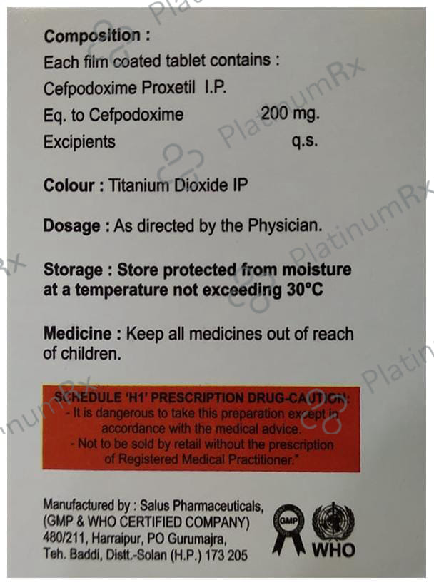 Cefonus 200mg Tablet 10s