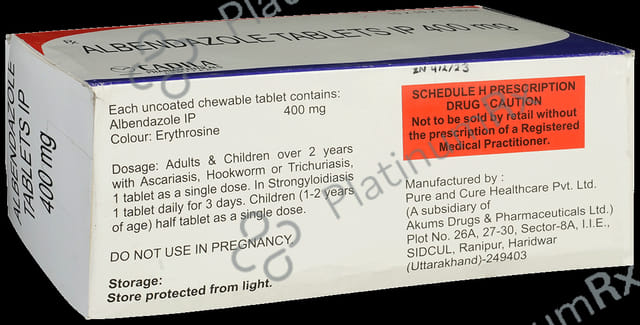 Albendazole 400mg Tablet 1s