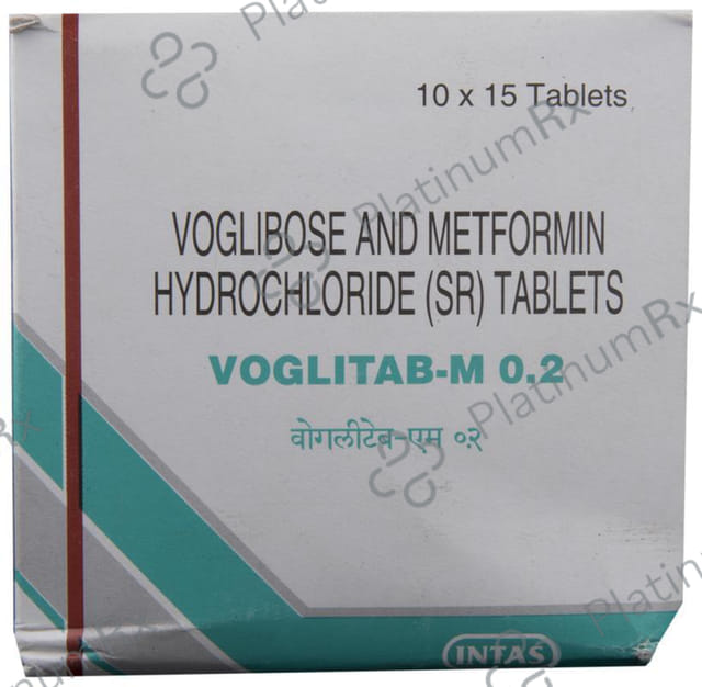 Voglitab M 0.2 500/0.2mg Tablet SR 15s