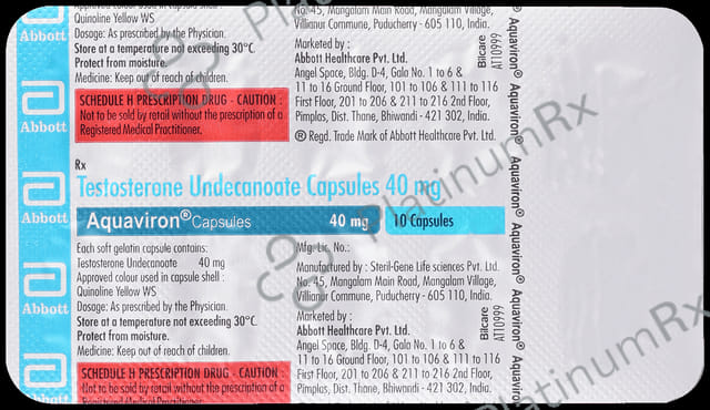 Aquaviron 40mg Capsule 10s