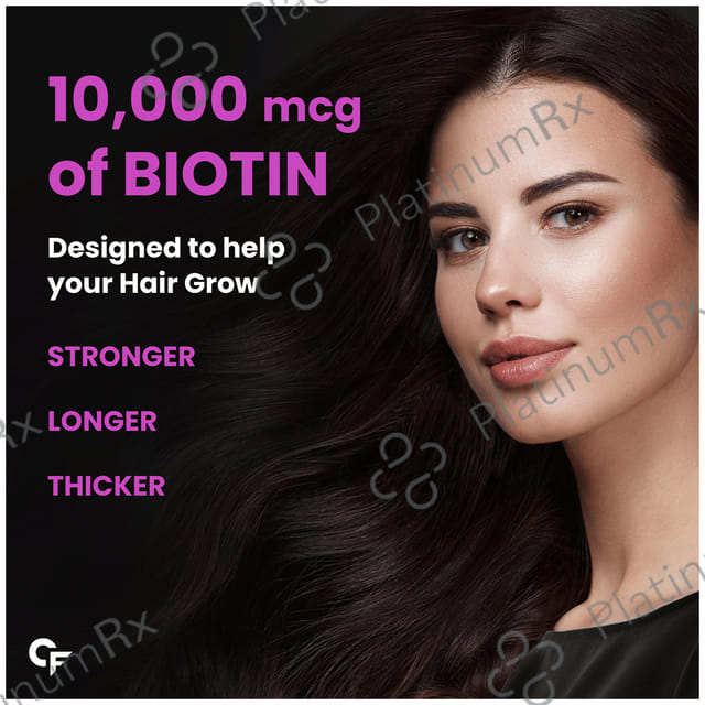 Carbamide Forte Biotin 10,000mcg Tablet for Skin, Hair & Nail Health 60 tablets