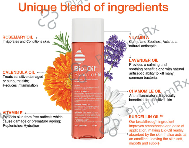 Bio-Oil Original Face & Body Oil - For Stretch Marks & Scar Removal 125 ml