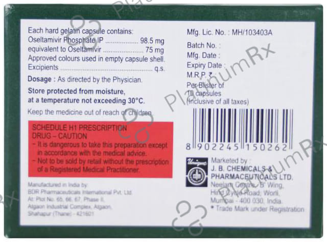 Oltavir 75mg Capsule 10s