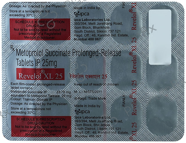 Revelol 25mg XL Tablet PR 15s