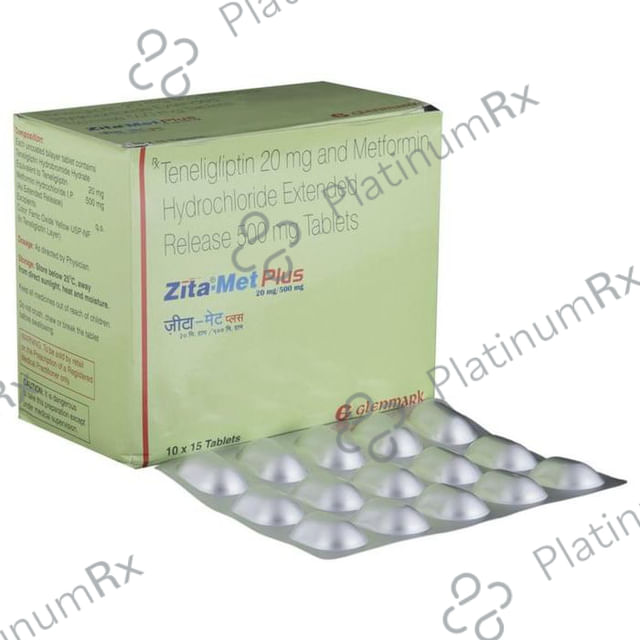 Zita Met Plus 500/20mg Tablet ER 15s