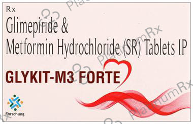 Glykit M 3/1000mg Forte Tablet SR 10s