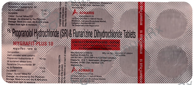 Mygrafit Plus 10mg Tablet SR 10s