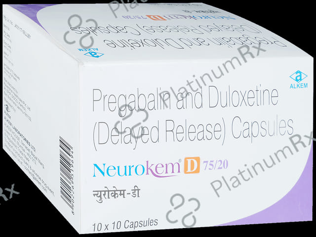 Neurokem D 75mg/20mg Capsule