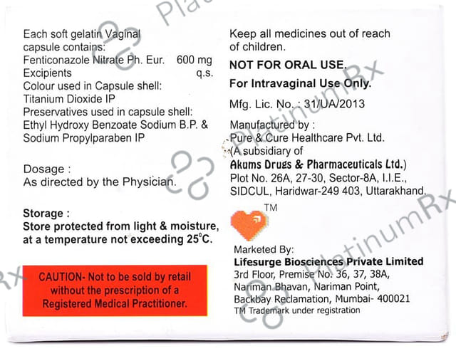 Fentisurge Vaginal Capsule