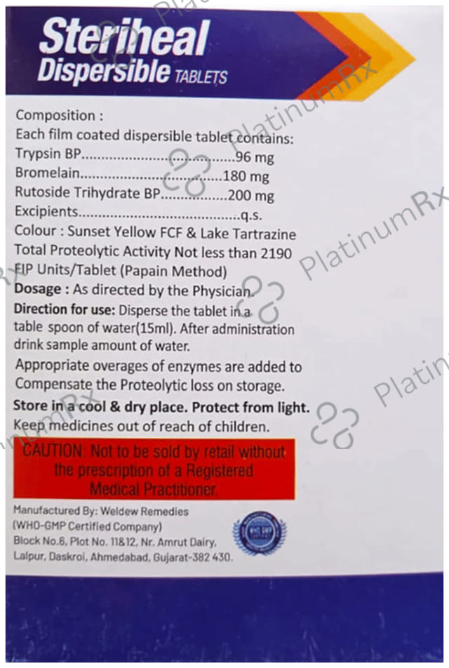 Steriheal Dispersible Tablet 10s