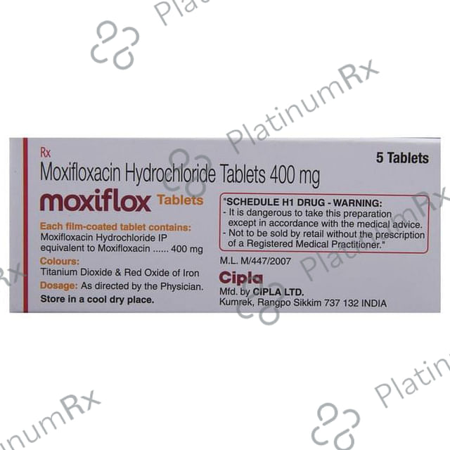 Moxiflox 400mg Tablet 5s