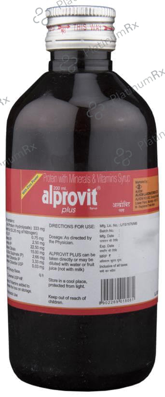 Alprovit Plus Syrup 200ml