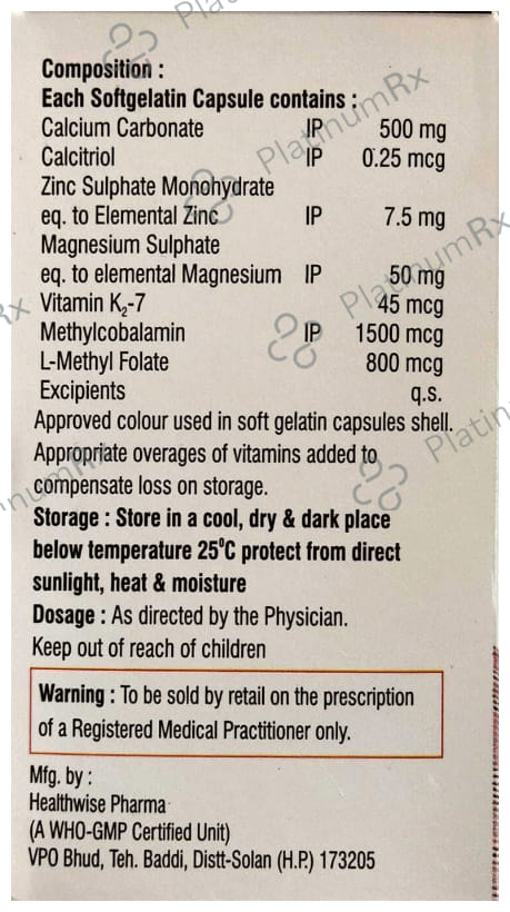 Calciward K27 Softgel Capsule 10s