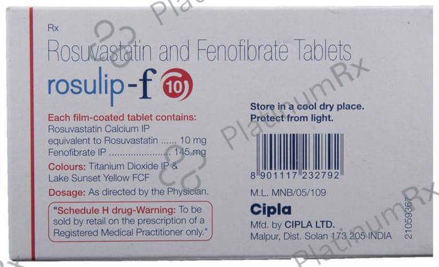 Rosulip F 145/10mg Tablet 10s