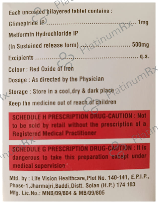 Glysuit M 1 Tablet SR 10s