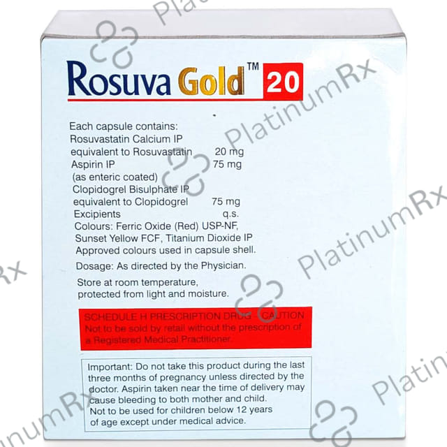 Rosuva Gold 20/75/75mg Capsule 10s