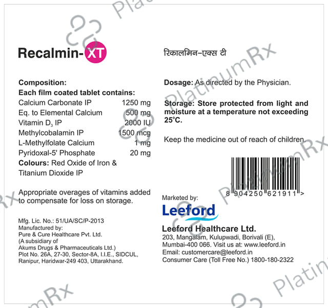 Recalmin-XT Tablet