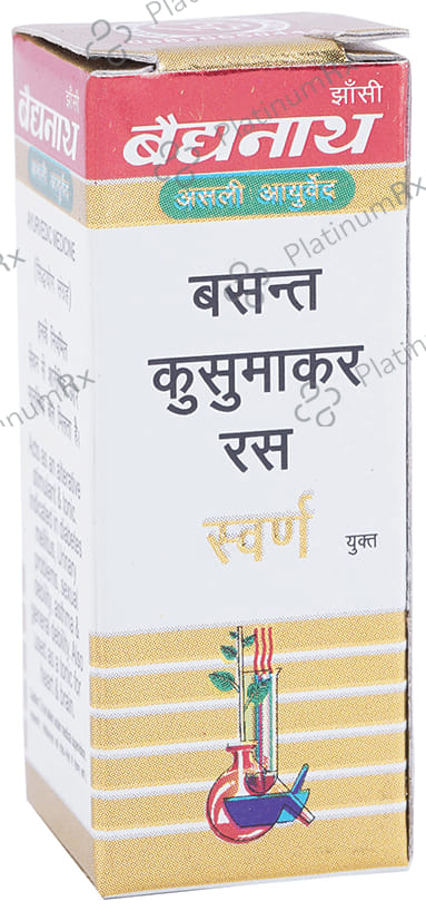 Baidyanath (Jhansi) Basant Kusumakar Ras with Gold Tablet 10 tablets