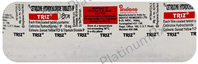 Triz 10mg Tablet 10s
