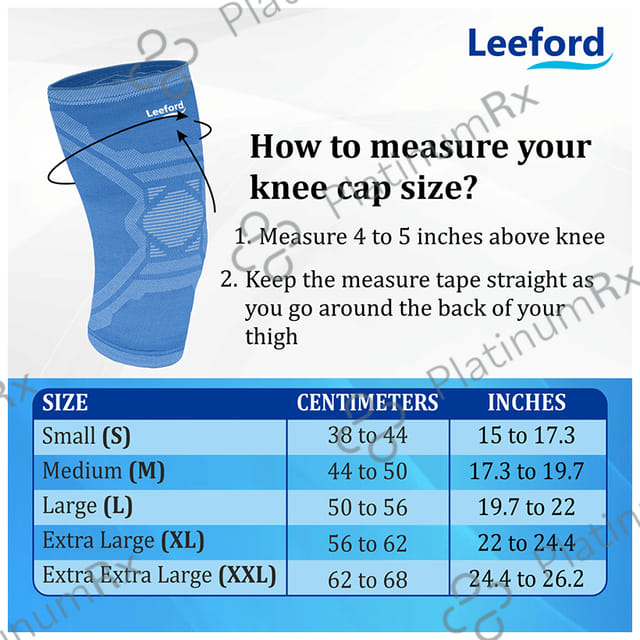 Leeford Designer Knee Capsule Small Blue