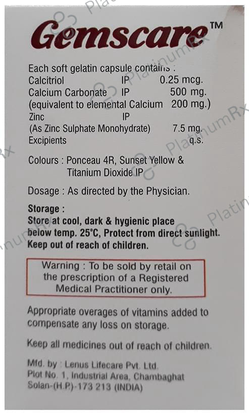 Gemscare Softgel Capsule