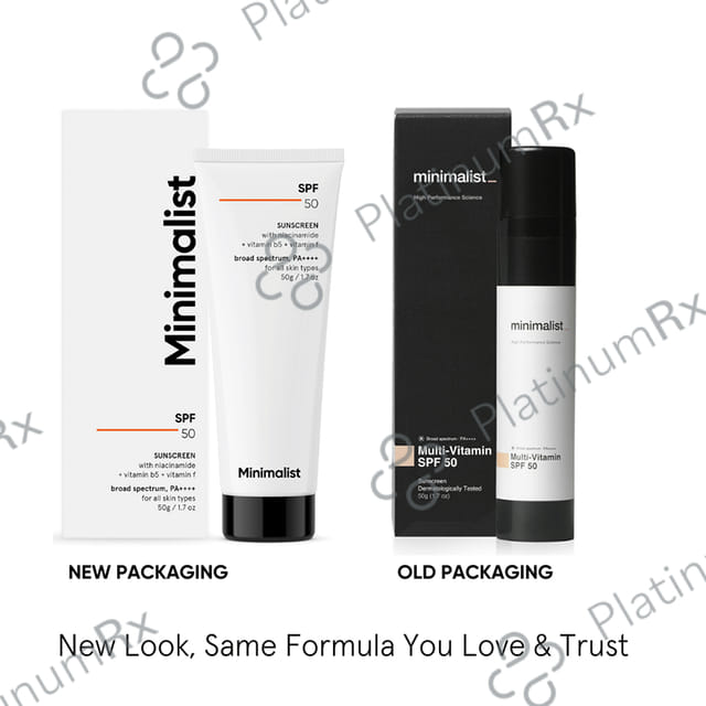 Minimalist SPF 50 PA++++ Sunscreen Cream 50gm