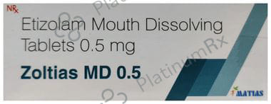 Zoltias 0.5mg Tablet MD 10s