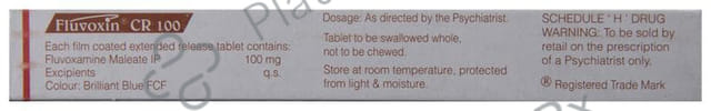 Fluvoxin CR 100mg Tablet 10s