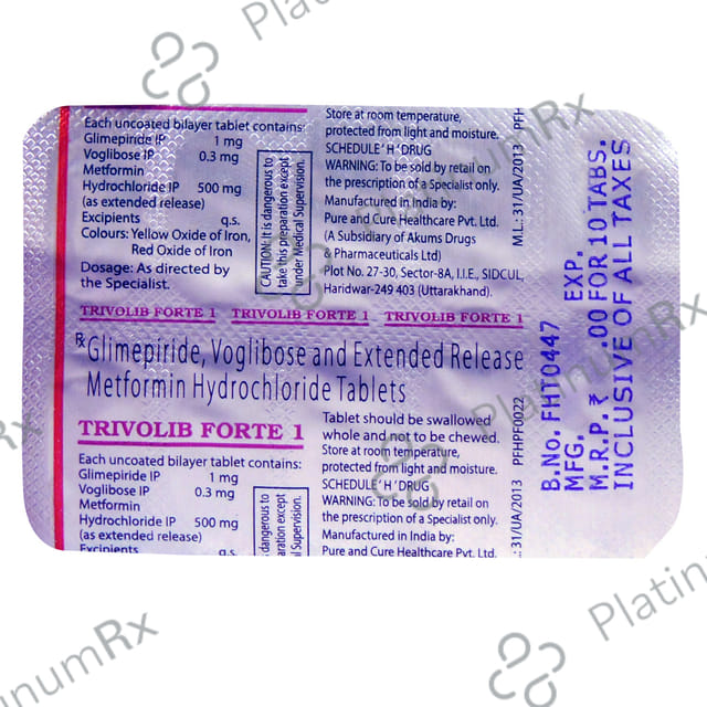 Trivolib Forte 1/500/0.3mg Tablet ER 10s