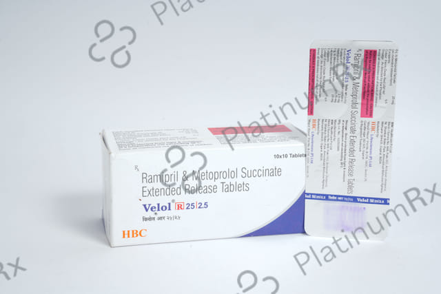 Velol R 25/2.5mg Tablet 10s