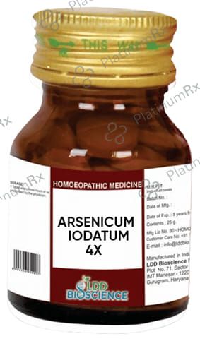 LDD Bioscience Arsenicum Iodatum 4X 25 gm