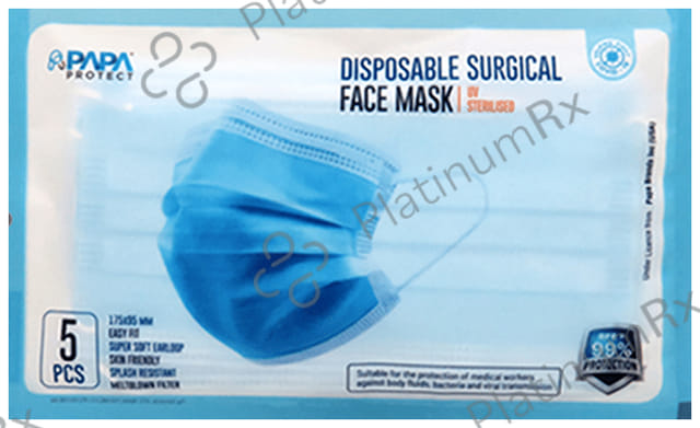 Papa Protect 3Ply Disposable Surgical Face Mask (5 Each) 20 pouches