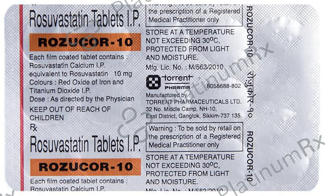 Rozucor 10mg Tablet 15s