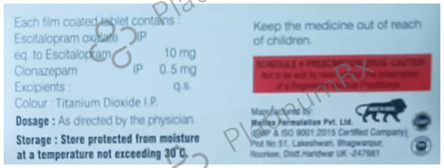 Etispam Plus 0.5/10mg Tablet 10s