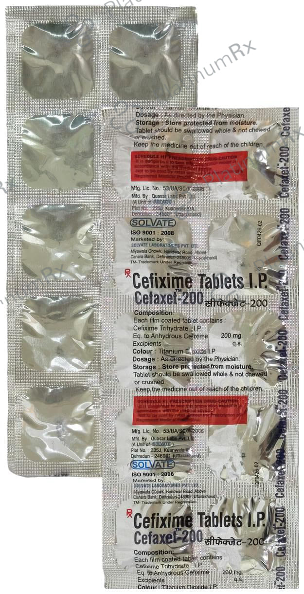 Cefaxet 200mg Tablet 10s