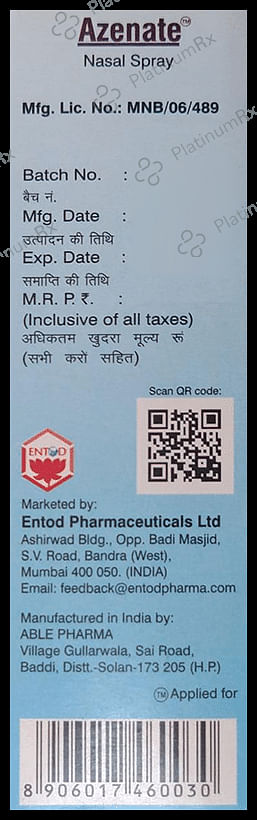 Azenate Nasal Spray 9.8ml